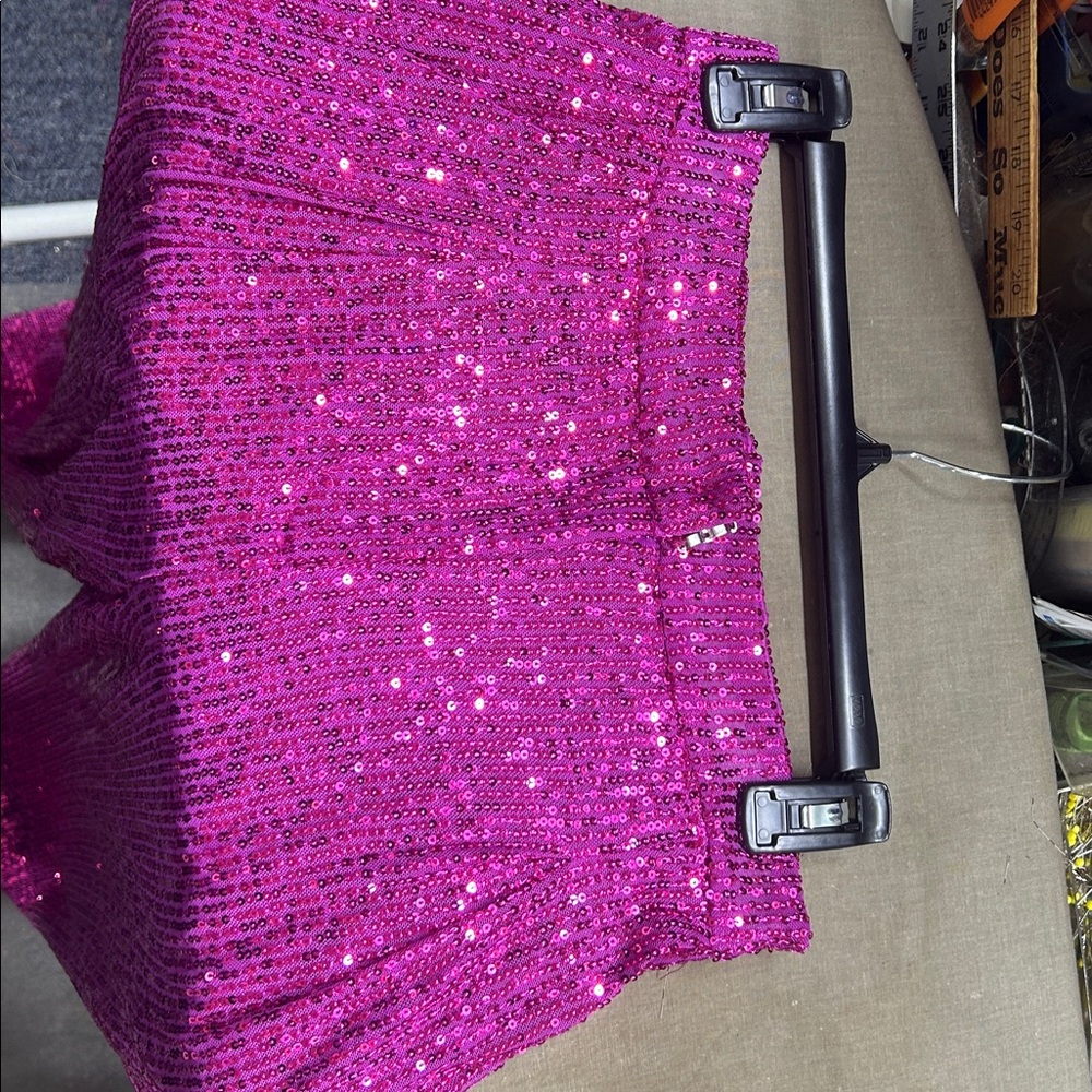 Fuchsia Sequin pants- Sparkling - image 2